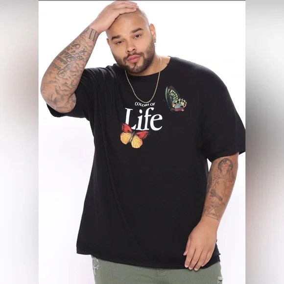 Fashion Nova Shirts Fashion Nova Men Colors Of Life Tshirt Poshmark